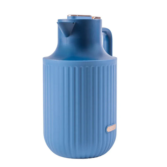 Termos, Naimeed D6438, pentru bauturi reci sau calde, Sticla si ABS, 2L, Albastru, 160x300x210mm