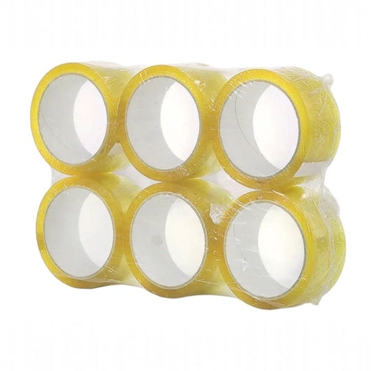 Banda adeziva, de tip scotch, 6 buc/set, Naimeed D6451, 45mx4.5cmx52μm, Galben transparent