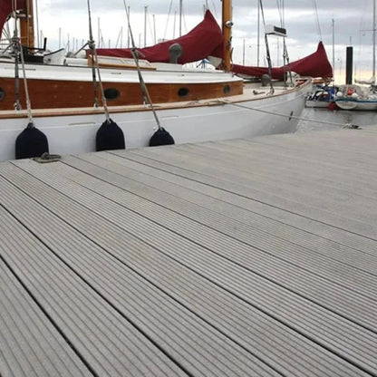 Pardoseala decking terasa din compozit WPC,  Naimeed D6463, 290x14.6x2.5cm, Maro inchis