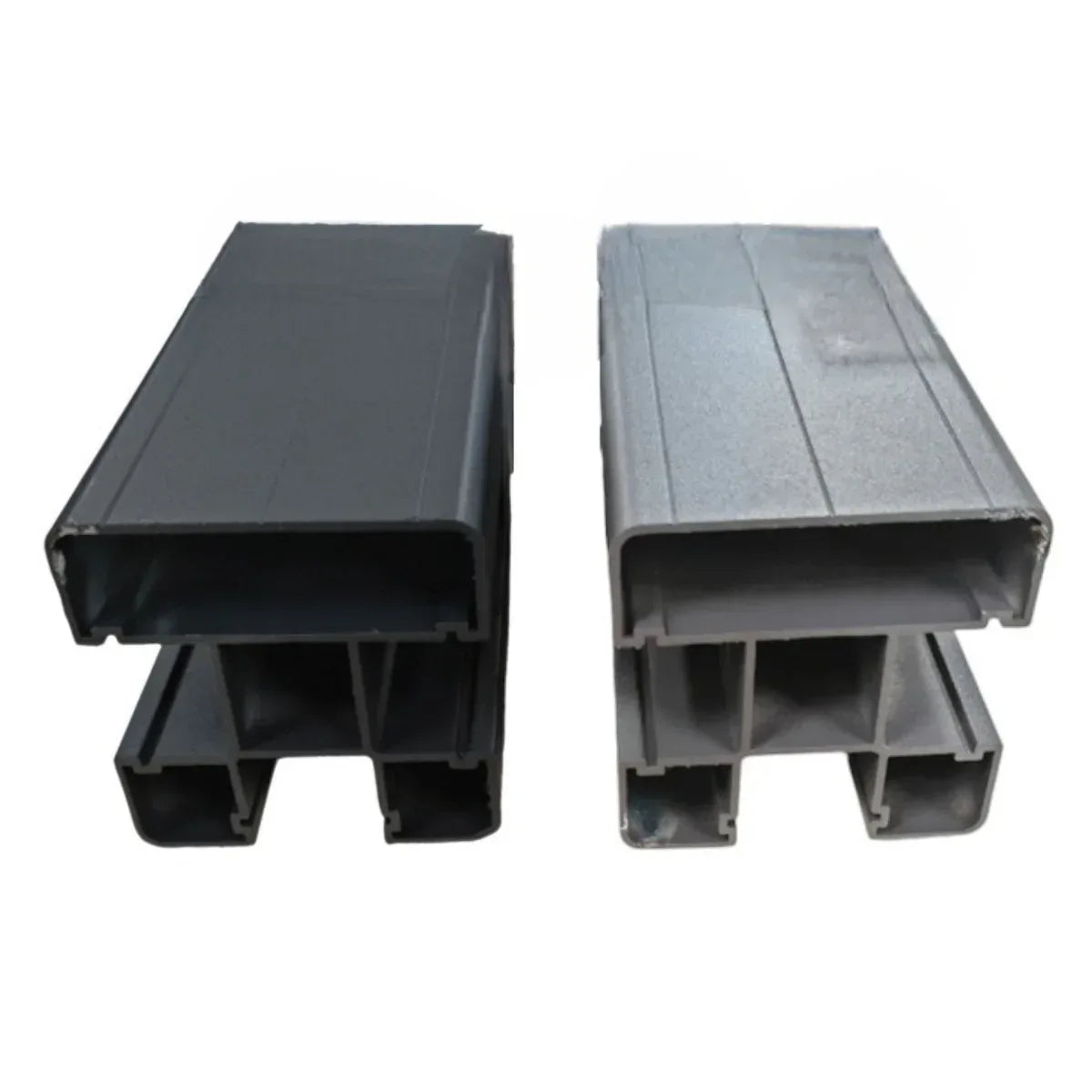 Stalp din Aluminiu pentru Gard, Naimeed D6475, 187x7x7 cm, Gri