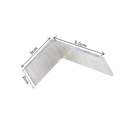 Suport de fixare sina gard WPC, aluminiu, Naimeed D6481, 5.2x3x2 cm, Gri