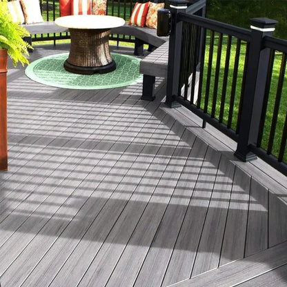 Pardoseala decking terasa din compozit WPC, Naimeed D7483, rezistenta sporita, 280x14x2.5cm, Crem