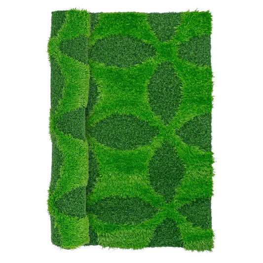 Covor gazon artificial, Naimeed D6545,  pentru decorare interioara sau exterioara, Verde, 1000x900x20mm