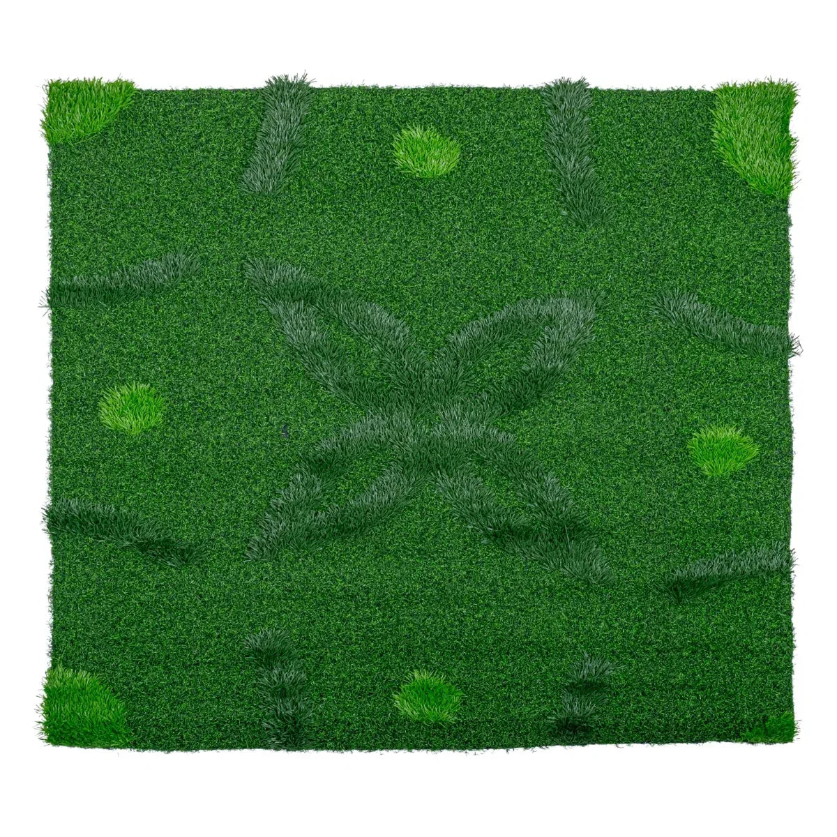 Covor gazon artificial, Naimeed D6546,  pentru decorare interioara sau exterioara, Verde, 1000x900x20mm