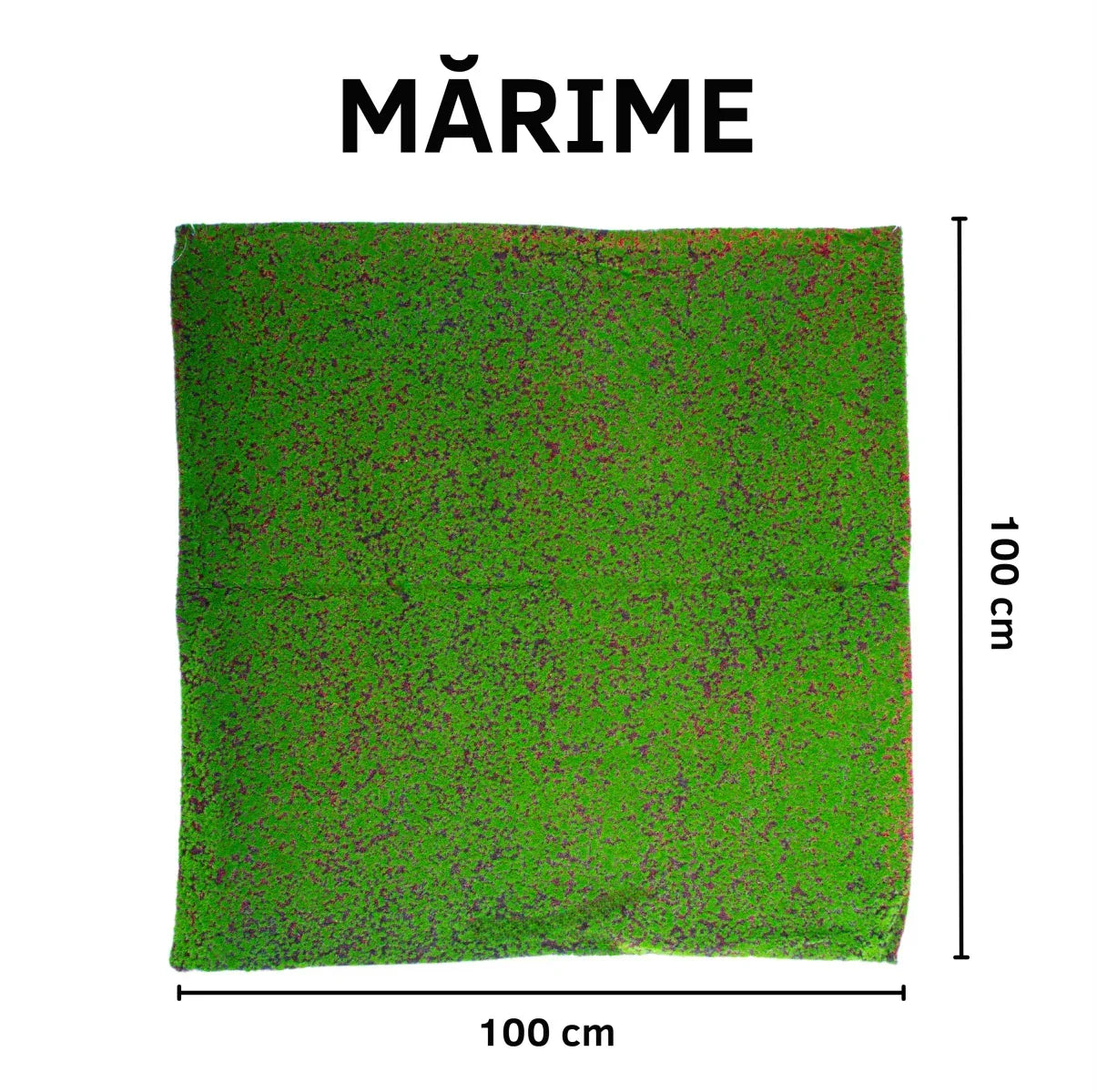 Covor muschi artificial de padure, Naimeed D6555, pentru decorare interioara sau exterioara, Verde, 1000x1000x30mm