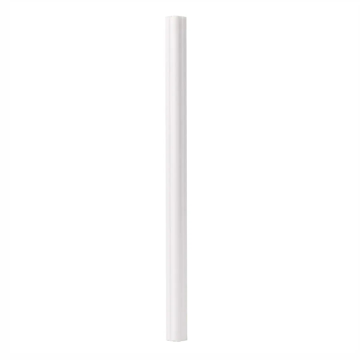 Set 5 Bagheta decorativa, polimer rigid, Naimeed D6690, Alb, 230x2x1cm