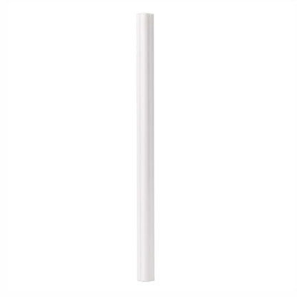 Set 5 Bagheta decorativa, polimer rigid, Naimeed D6690, Alb, 230x2x1cm