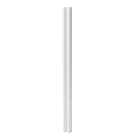 Set 5 Bagheta decorativa, polimer rigid, Naimeed D6693, Alb, 230x2.3x1.25cm