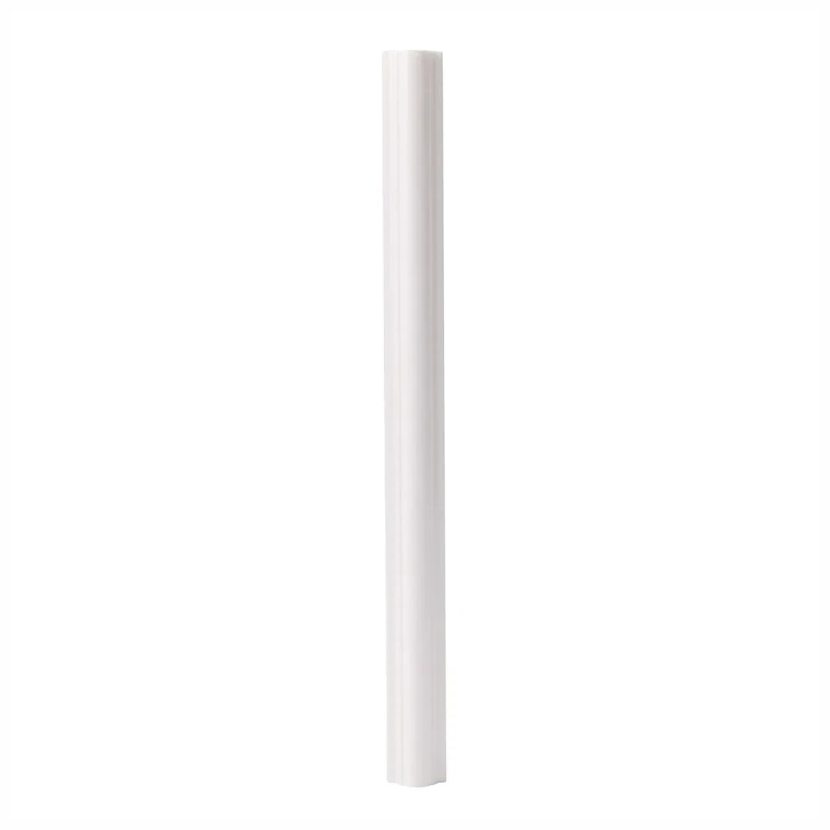 Set 5 Bagheta decorativa, polimer rigid, Naimeed D6694, Alb, 230x2.5x1.5cm