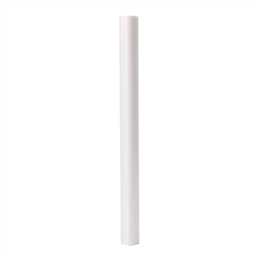 Set 5 Bagheta decorativa, polimer rigid, Naimeed D6694, Alb, 230x2.5x1.5cm