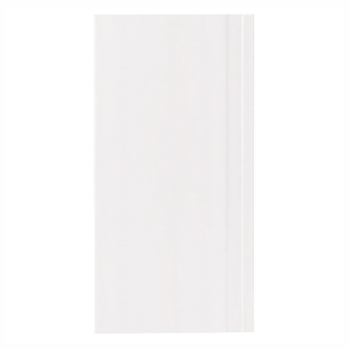 Set 5 plinte decorative, polimer rigid, Naimeed D6700, Alb, 2300x150x15mm