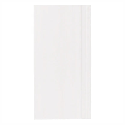 Set 5 plinte decorative, polimer rigid, Naimeed D6700, Alb, 2300x150x15mm