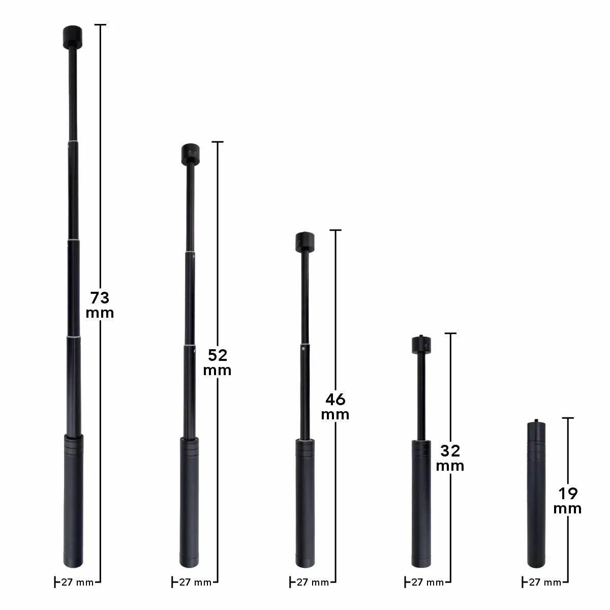 Tija de extensie Aochuan pentru gimbal, D6735, compatibil cu Smart XE / X Pro / S2 / M1 Pro / M2 Pro