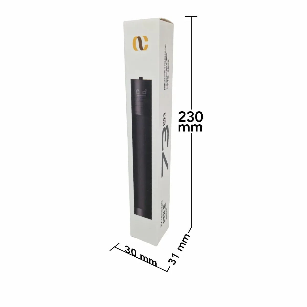 Tija de extensie Aochuan pentru gimbal, D6735, compatibil cu Smart XE / X Pro / S2 / M1 Pro / M2 Pro