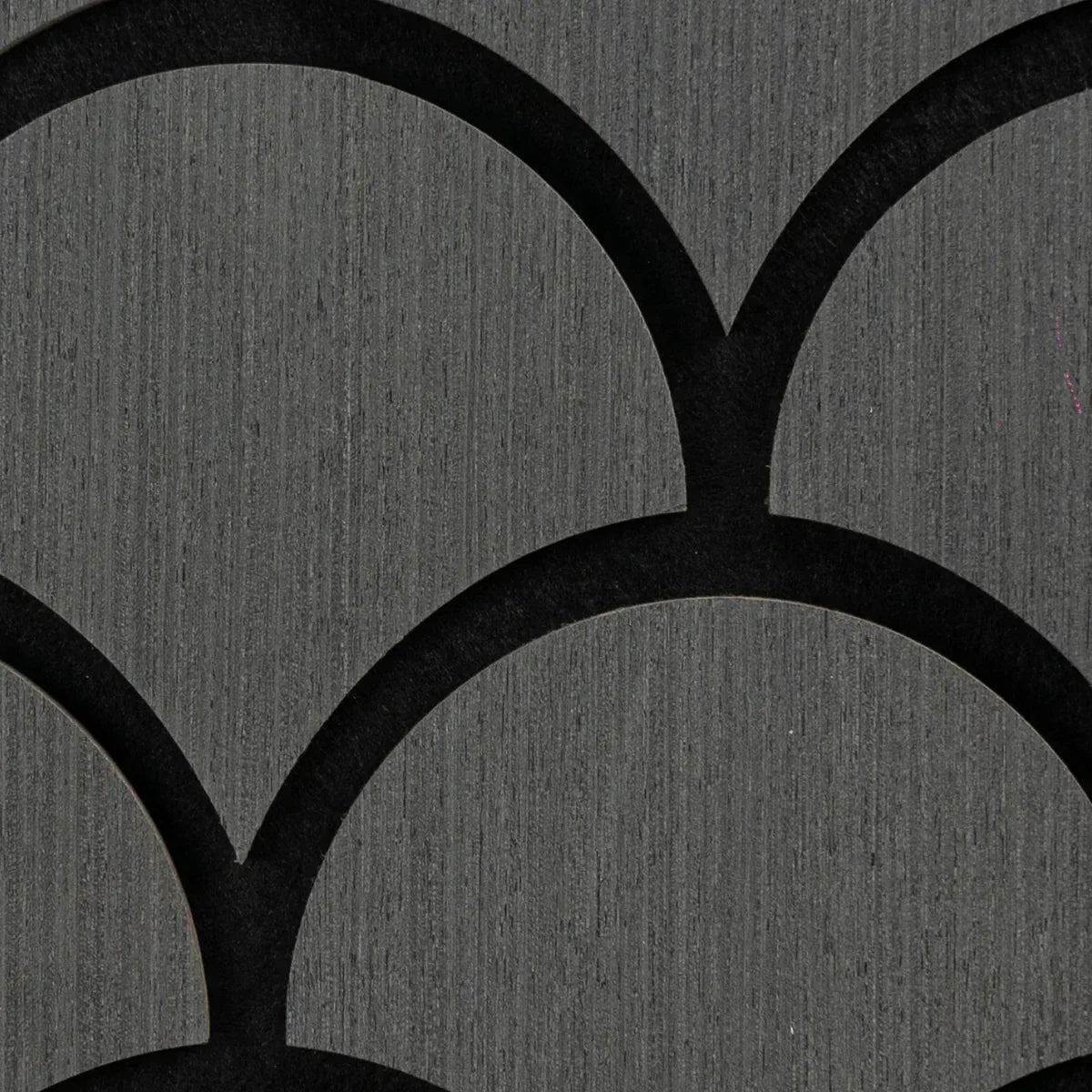 Set 5 Panouri riflaje acustice decorative, HDF si pasla, Naimeed D6762, 60x40x1.8cm, Gri