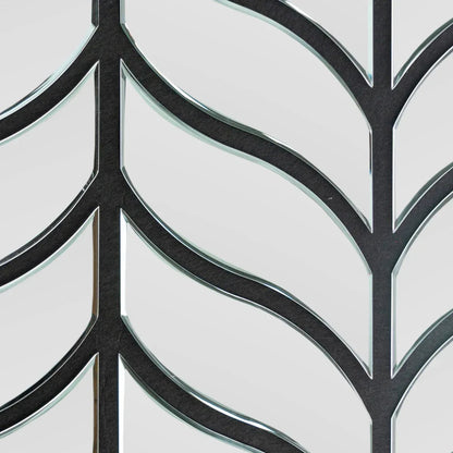 Panou riflaj acustic decorativ, Oglinda si pasla, Naimeed D6777, 90x80x1.2cm, Gri