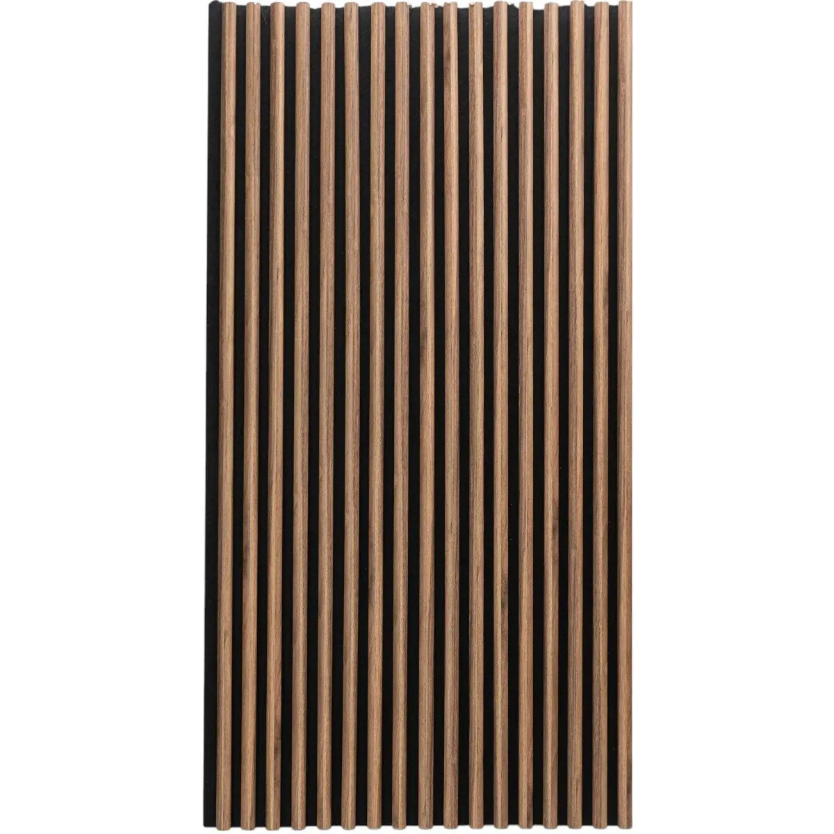Set 4 Panouri riflaje acustice decorative, MDF si pasla, Naimeed D6781, 240x60x2.1cm, Stejar inchis