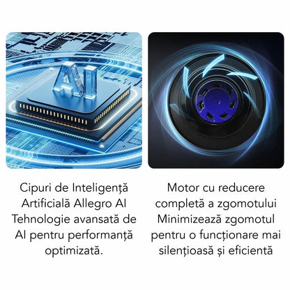 Robot Curatare Geamuri Liectroux HCR-10(D6809), 2800Pa, protectie anti cadere, baterie 500mAh, autonomie 60 de minute pe acumulator in caz de pana de curent, capacitate 30ml, 295x145x120mm, Negru