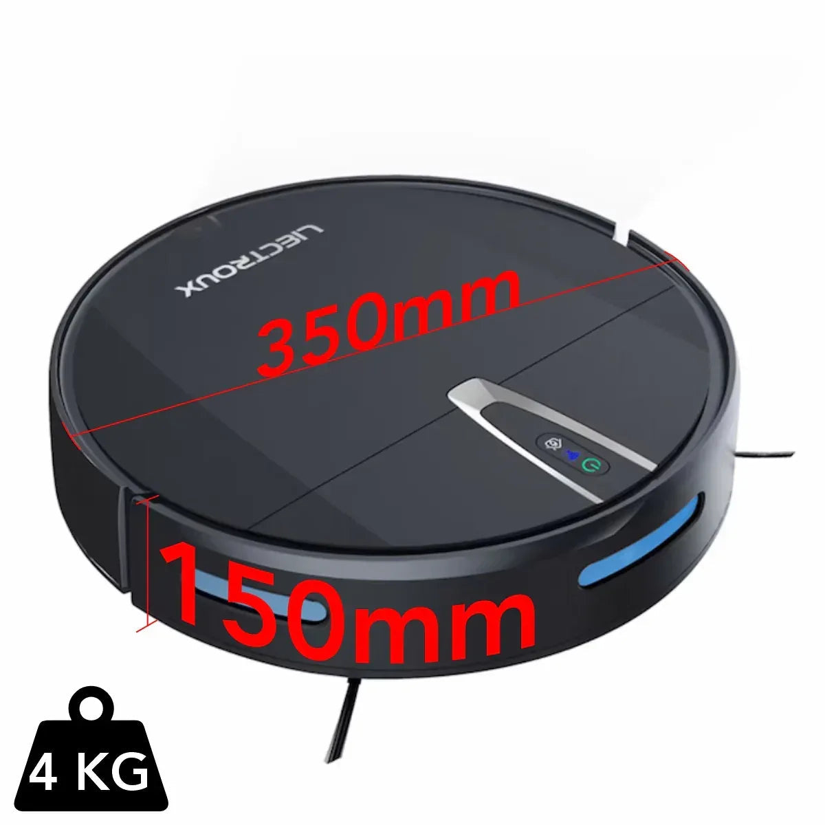 Aspirator Robot cu spalare, Inteligent  Liectroux V3S PRO(D6814), aspiratie de 4000Pa, autonomie 120 de minute, coș de praf de 600ml, 150x350x350mm,  Negru