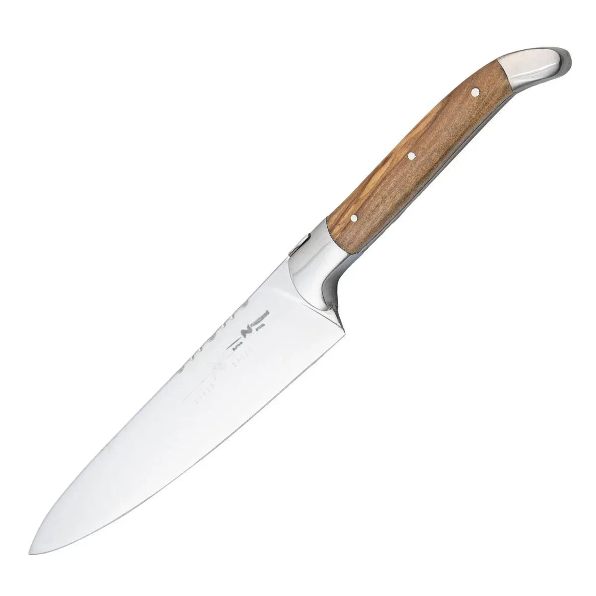 Cutit de bucatarie profesional, din otel inoxidabil, 33.5 cm, Naimeed D6836, Maro deschis