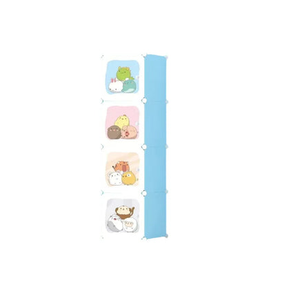 Dulap Modular Copii, 4 Usi, Naimed D6850, 146x35x35 cm, Albastru