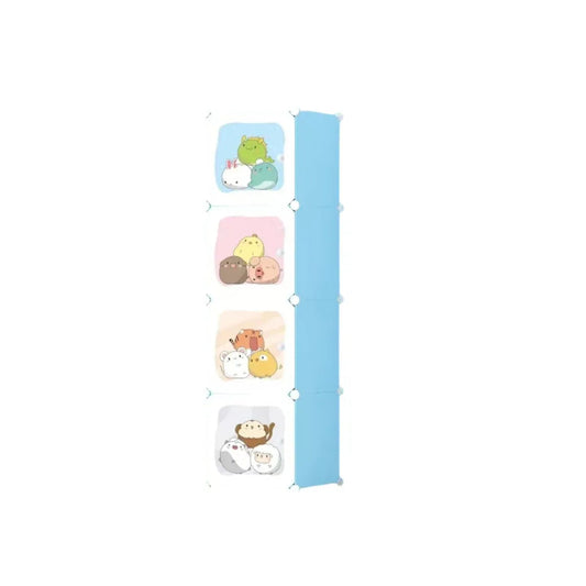 Dulap Modular Copii, 4 Usi, Naimed D6850, 146x35x35 cm, Albastru