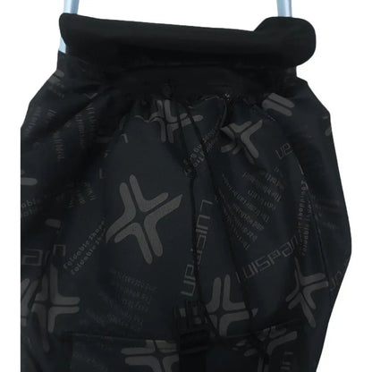 Carucior cumparaturi pliabil cu 2 roti rezistente si sac textil, detasabil cu 2 buzunare laterale, Naimeed D6873, capacitate 49L, 100x45x34cm, Negru