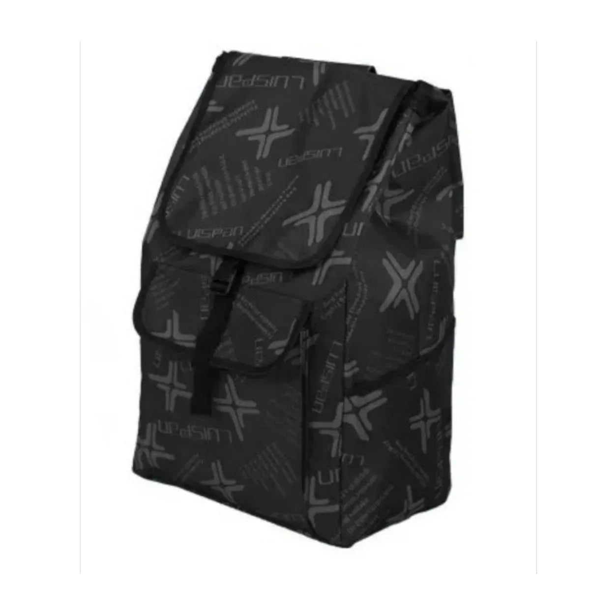 Carucior cumparaturi pliabil cu 2 roti rezistente si sac textil, detasabil cu 2 buzunare laterale, Naimeed D6873, capacitate 49L, 100x45x34cm, Negru