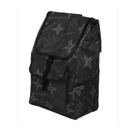Carucior cumparaturi pliabil cu 2 roti rezistente si sac textil, detasabil cu 2 buzunare laterale, Naimeed D6873, capacitate 49L, 100x45x34cm, Negru