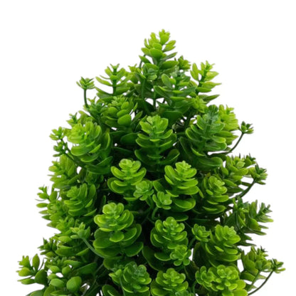 Planta artificiala, tip Kalanchoe, cu ghiveci, Naimeed D6922, 24x8.8 cm, Verde