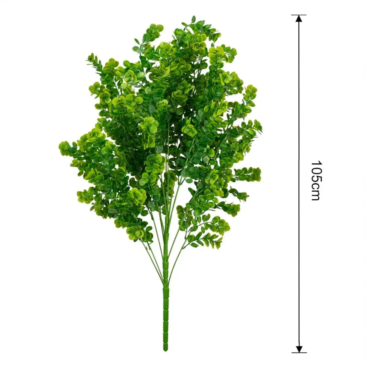 Planta decorativa artificiala, fara ghiveci, tip Eucalipt,  Naimeed D6952, 105 cm, Verde