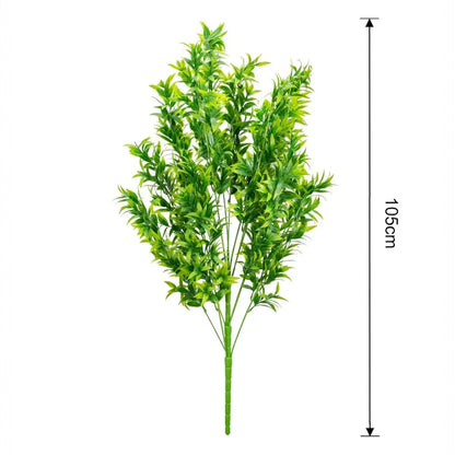 Planta decorativa artificiala, fara ghiveci, tip Ruscus, Naimeed D6959, 105 cm, Verde