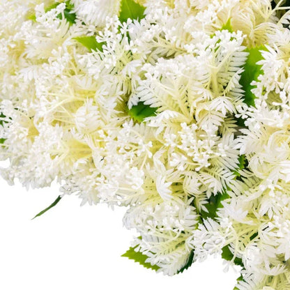Planta decorativa artificiala, fara ghiveci, tip Buxus, Naimeed D6968, 80x40 cm, Alb