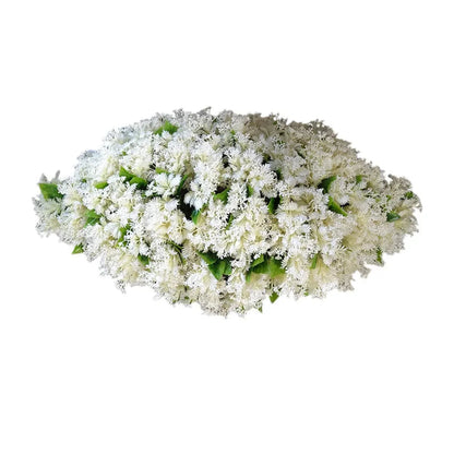 Planta decorativa artificiala, fara ghiveci, tip Buxus, Naimeed D6968, 80x40 cm, Alb
