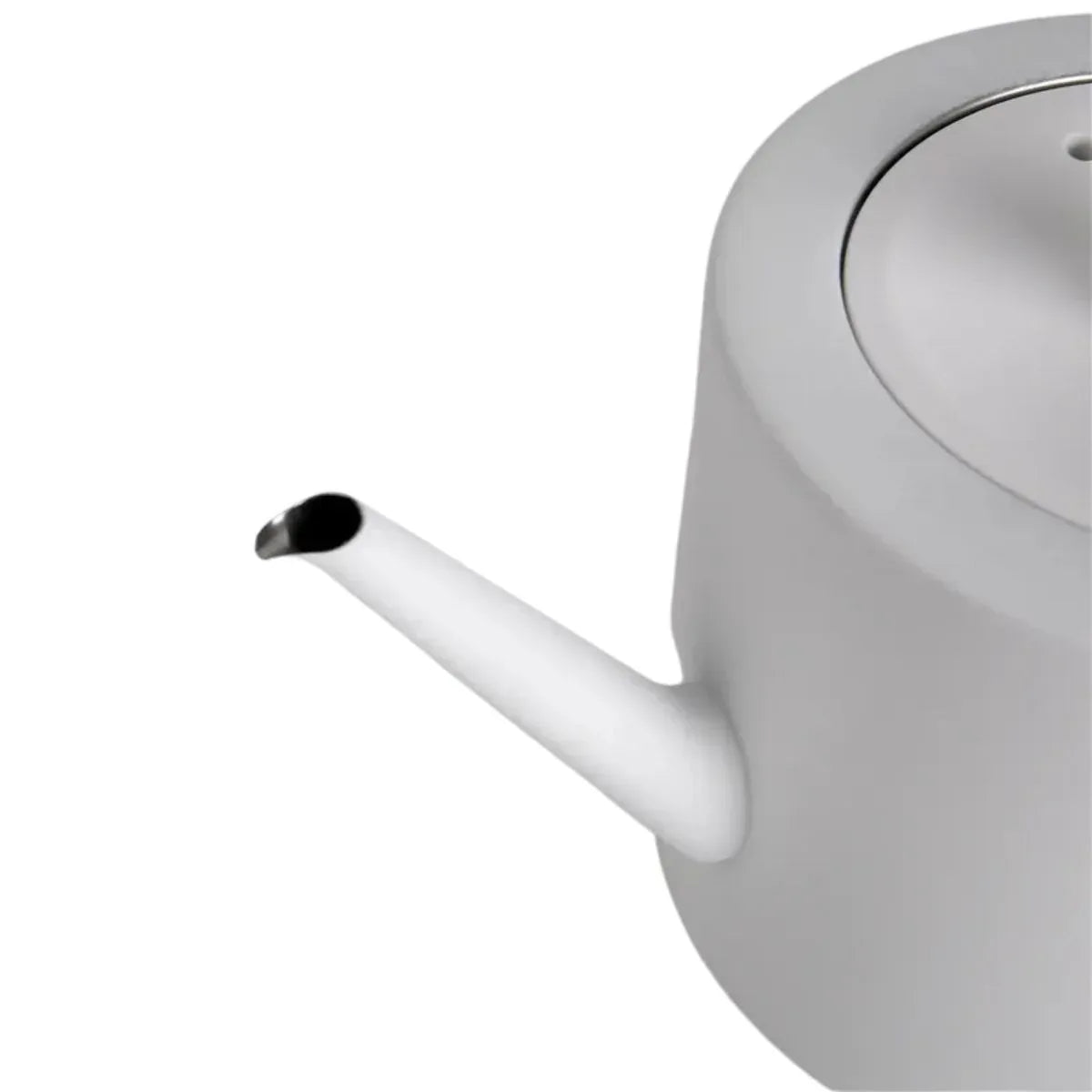 Ceainic cu infuzor si capac, design elegant, otel inoxidabil/plastic, 1500ml, 22x21x13cm, Naimeed D6977, Alb