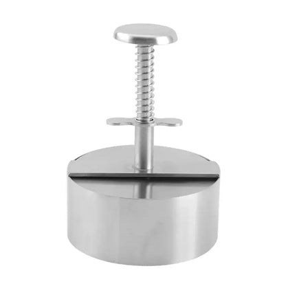 Presa profesionala din otel inoxidabil pentru burgeri, 14x10cm, Naimeed D6997, Argintiu