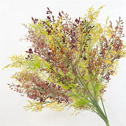 Set 2 plante artificiale curgatoare, 7 fire, lungime 75cm, Naimeed D7012, Rosu