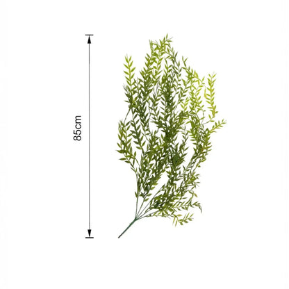 Set 2 plante artificiale curgatoare, 5 fire, lungime 85cm, Naimeed D7017, Verde