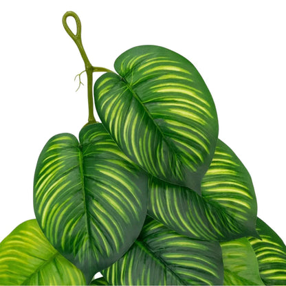 Ghirlanda artificiala cu 28 frunze, tip Epipremnum,  Naimeed D7020, 1.7m, Verde inchis