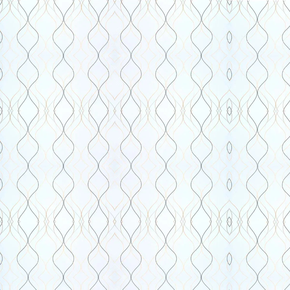 Set 6 panouri decorative autoadezive cu folie de aluminiu, efect marmura,  suprafata acoperita 1.08 m², Naimeed D7110, 60x30 cm, Alb
