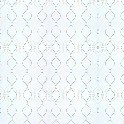 Set 6 panouri decorative autoadezive cu folie de aluminiu, efect marmura,  suprafata acoperita 1.08 m², Naimeed D7110, 60x30 cm, Alb
