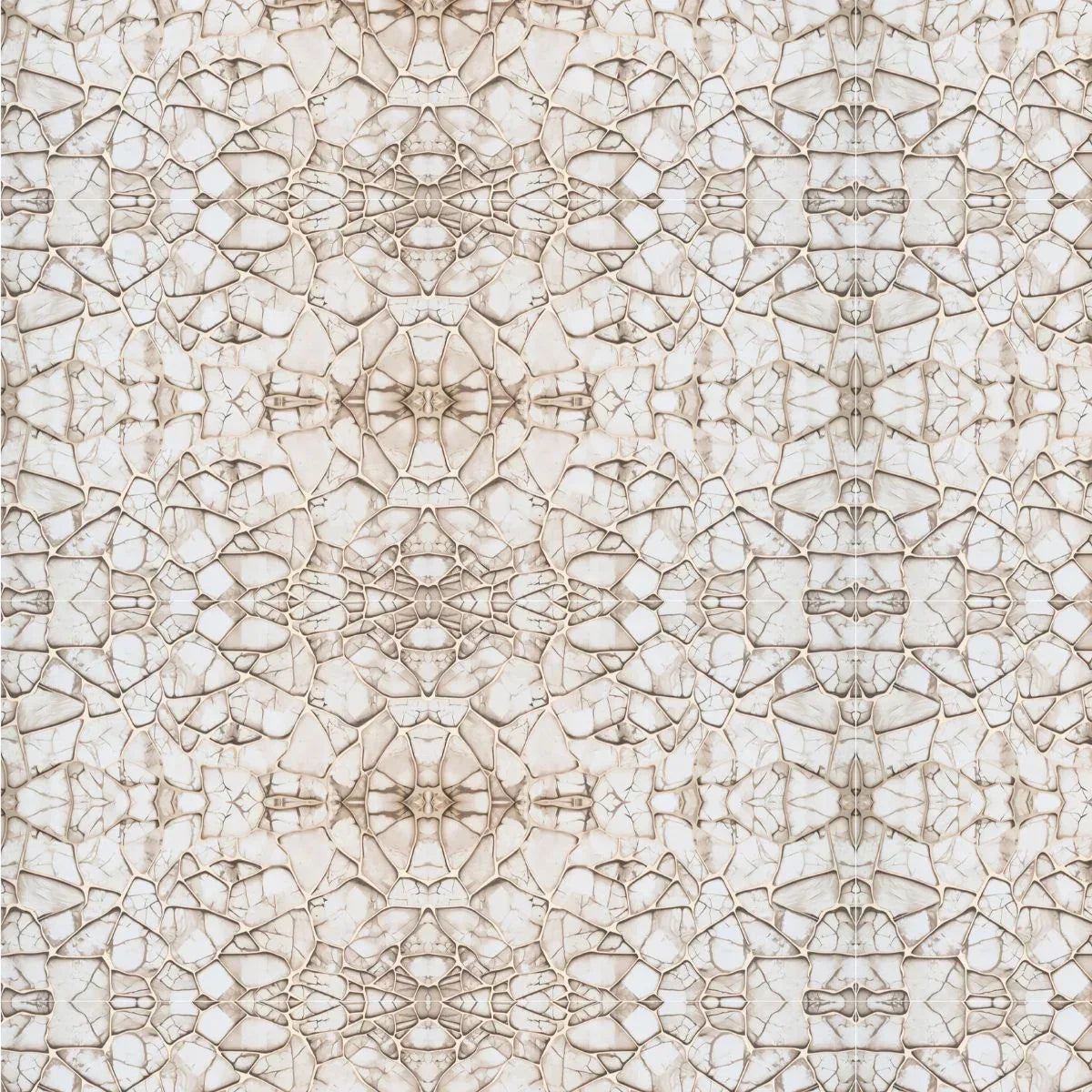 Set 6 panouri decorative autoadezive cu folie de aluminiu, efect marmura,  suprafata acoperita 1.08 m², Naimeed D7120, 60x30 cm, Bej