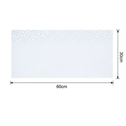 Set 6 panouri decorative autoadezive cu folie de aluminiu, efect marmura,  suprafata acoperita 1.08 m², Naimeed D7121, 60x30 cm, Gri deschis
