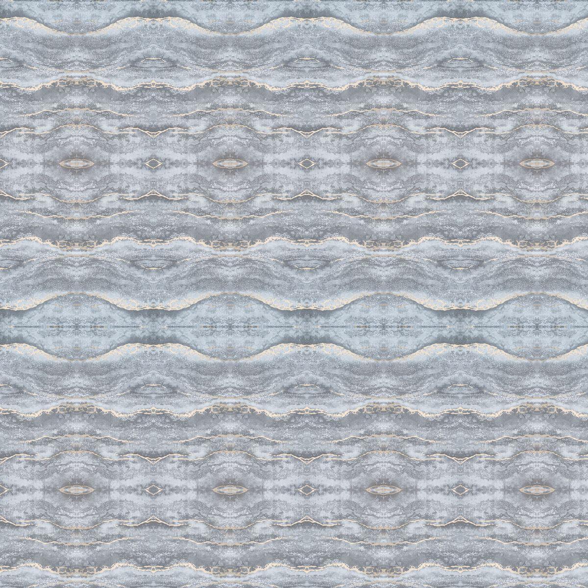 Set 6 panouri decorative autoadezive cu folie de aluminiu, efect marmura,  suprafata acoperita 1.08 m², Naimeed D7126, 60x30 cm, Gri inchis