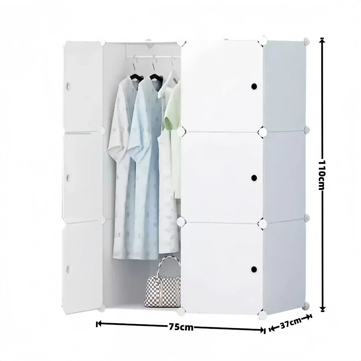 Dulap Modular, 6 Usi, D7152, Alb