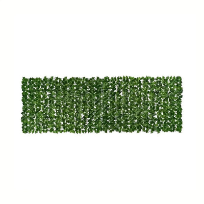 Plasa gard, frunze artificiale, Naimeed D7218, paravan pentru balcon, terasa si gard, 100x300 cm, Verde