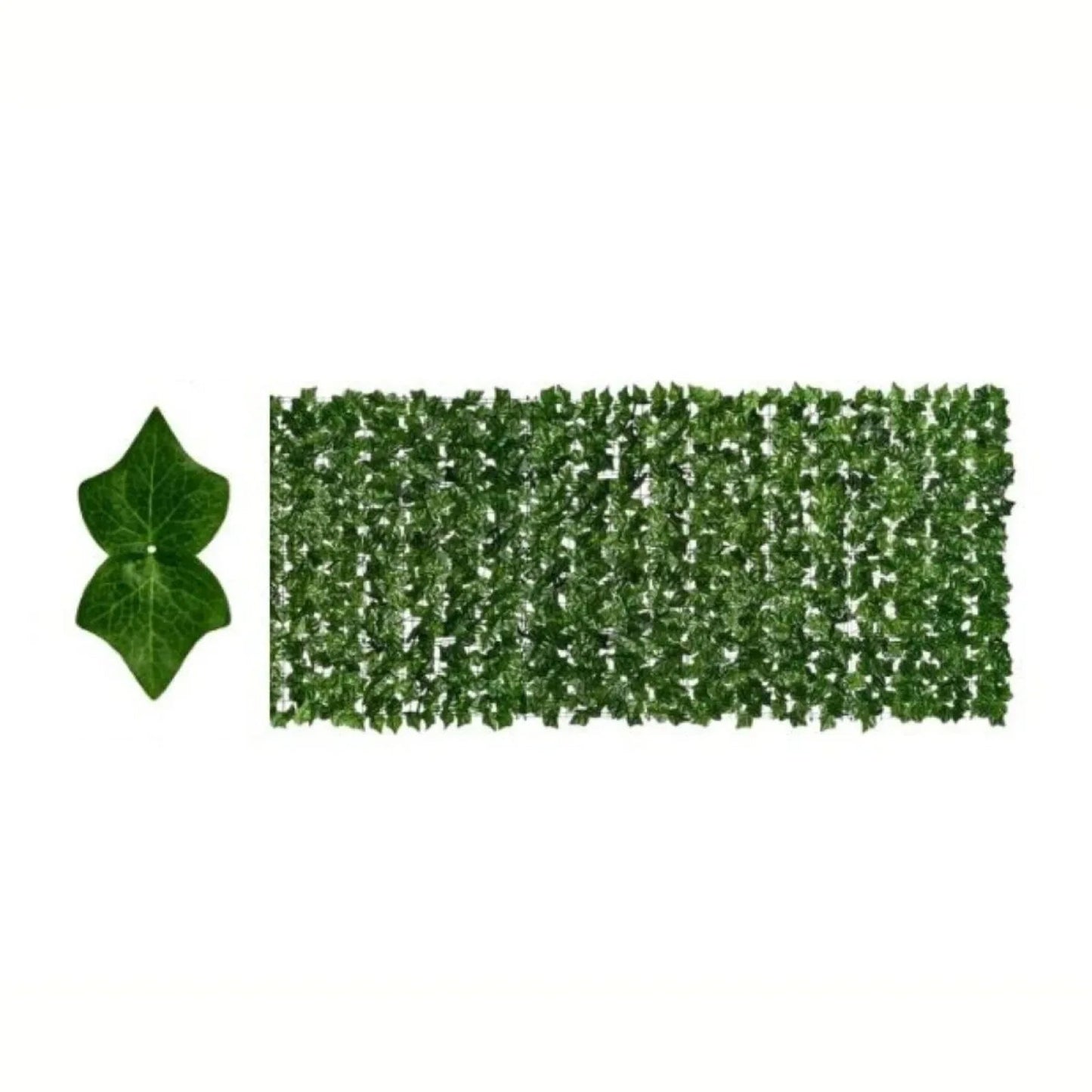 Plasa gard, frunze artificiale, Naimeed D7220, paravan pentru balcon, terasa si gard, 100x300 cm, Verde