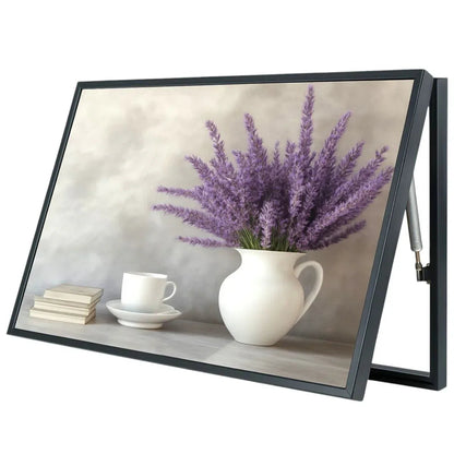 Capac tablou pentru contor electric, Naimeed D7244, mascare tablou electric, design modern si elegant, 40x50x3,8cm, rama neagra