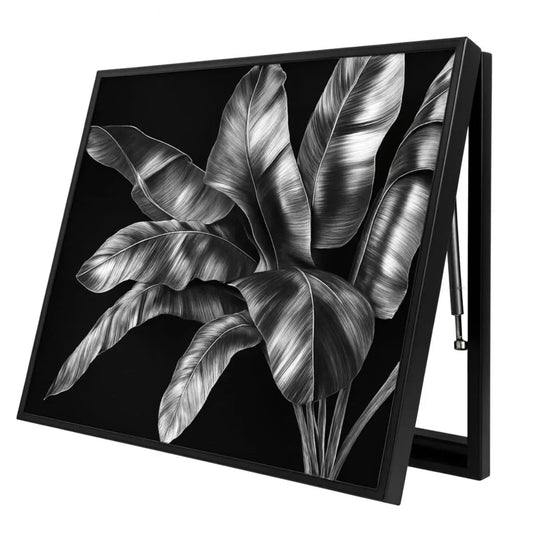 Capac tablou pentru contor electric, Naimeed D7245, mascare tablou electric, design modern si elegant, 40x50x3,8cm, rama neagra