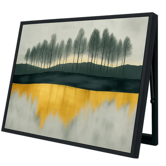 Capac tablou pentru contor electric, Naimeed D7252, mascare tablou electric, design modern si elegant, 50x60x3,8cm, rama neagra